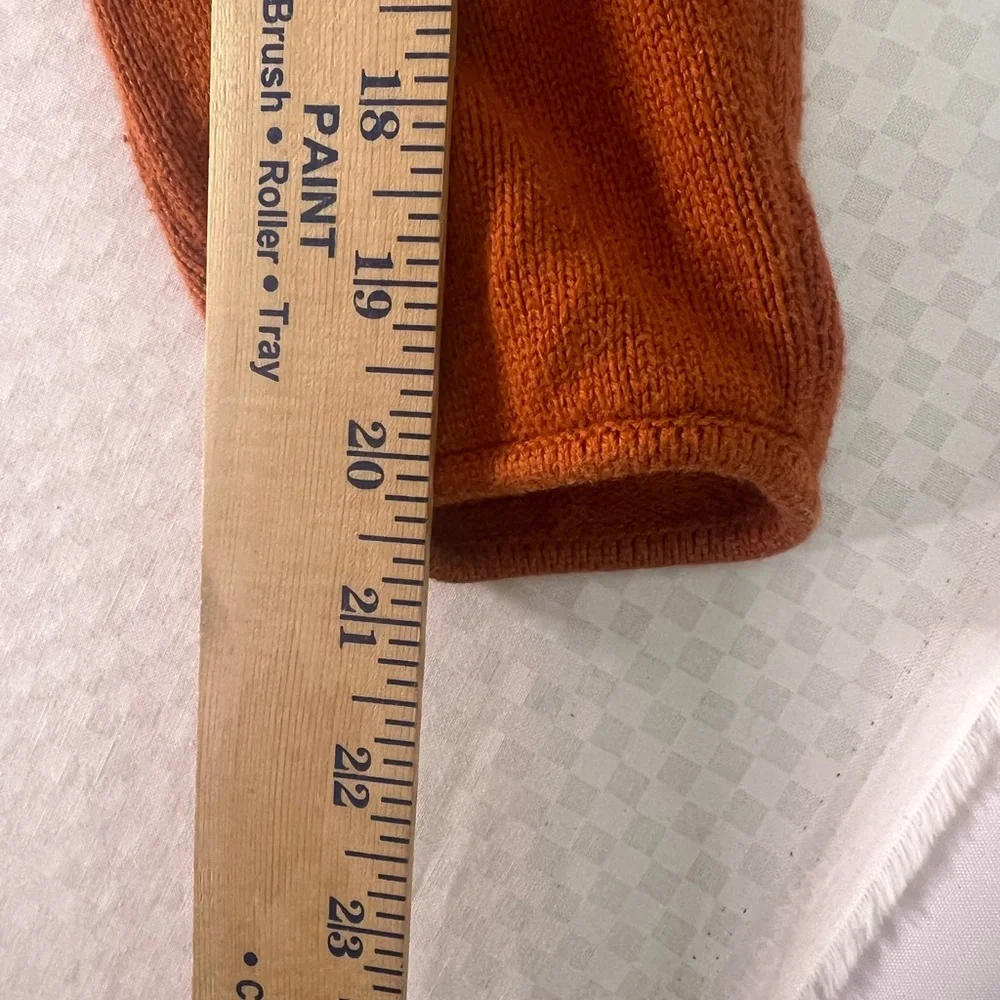 MICHAEL KORS Sweater Womens L Rust Color Pullover Gold‎ Back Zipper Long Sleeve!